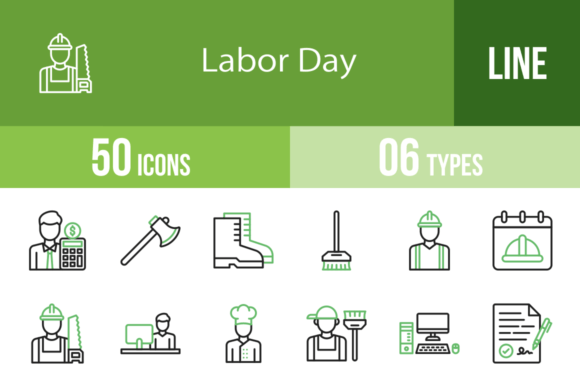 50 Labor Day Icons & Graphics Review