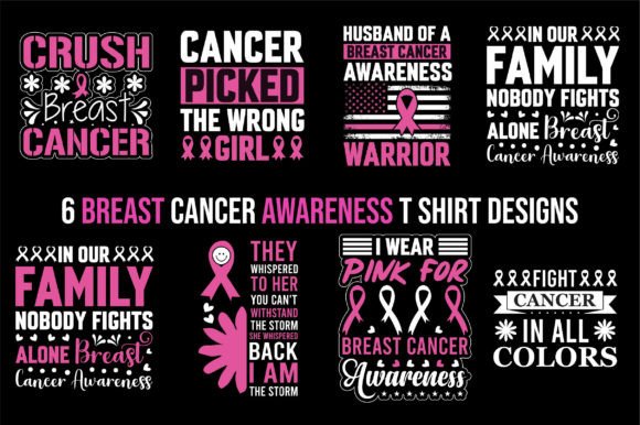 Breast Cancer Awareness Graphics & T-Shirt Designs