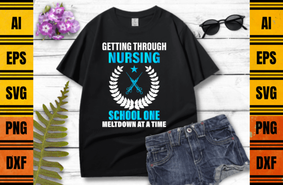 Getting Through Nursing School Graphics for Print Templates