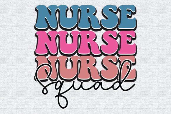 Nurse Squad Retro Graphics & Print Templates