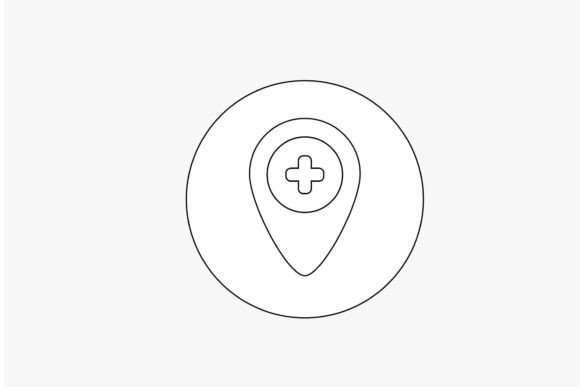 Outline Nurse Medical Simple 8: Graphics and Icons