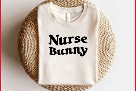 Retro Nurse Bunny Graphics for T-Shirt Designs