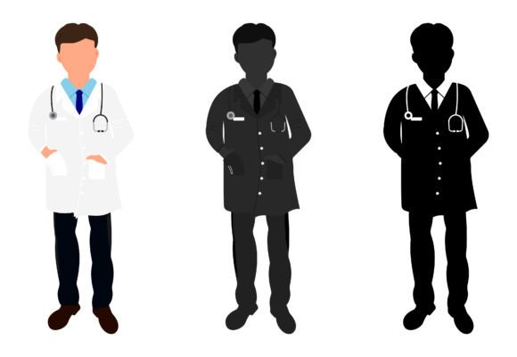 Review: Male Doctor Illustration for Embroidery