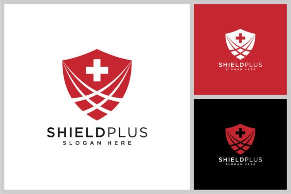 Shield Plus Medical Logo Vector Design for Graphics