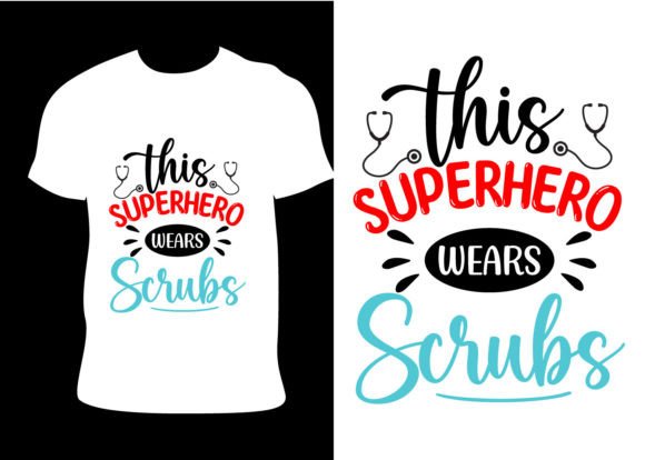 Superhero Nurse Graphics for T-Shirt Designs
